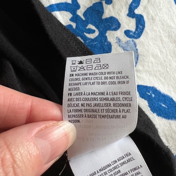 NWOT Women's American Eagle Soft & Sexy Embroidered Floral Black Knit Top XS - Picture 13 of 16